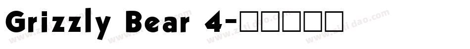 Grizzly Bear 4字体转换